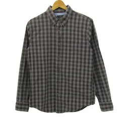 アバクロンビー＆フィッチ 長袖チェックシャツ ボタンダウン トップス メンズ Sサイズ ブラック×グレー Abercrombie&Fitch 【中古】のサムネイル