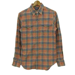ポロバイラルフローレン 長袖チェックシャツ トップス メンズ XSサイズ オレンジ×ブルー×グリーン Polo by Ralph Lauren 【中古】のサムネイル