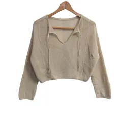 グリーンレーベルリラクシング ニット 長袖 トップス ユナイテッドアローズ レディース ﾌﾘｰサイズ ベージュ green label relaxing 【中古】