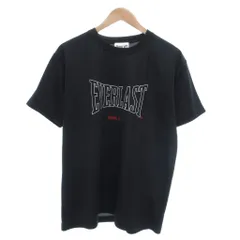 エバーラスト EVERLAST 美品 Tシャツ L 紺 ネイビー 半袖 ラウンドネック ロゴプリント /NL ■GY60のサムネイル