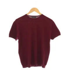 コムサデモードメン COMME CA DU MODE MEN ニット セーター 半袖 2 小豆色 /AT ■OS ■GY48のサムネイル