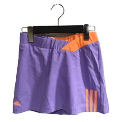 アディダス adidas タグ付き 台形スカート ミニ ゴムウエスト 150㎝ 紫 パープル ■GY61のサムネイル