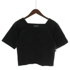 アニエスベー agnes b. Tシャツ カットソー 半袖 スクエアネック 無地 1 黒 ブラック /XZ ■GY63のサムネイル
