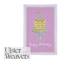【正規品新品】アルスターウィーバーズ コットンティータオル ハッピーバースデー Happy Birthday お誕生日 キッチンクロス タペストリーイギリス製のサムネイル