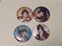 天官賜福 くじ引き堂 ハート型缶バッジセット アニメ「天官賜福 貮」がくじ引き堂に登場！ 新規の描き下ろしイラスト