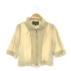ボディドレッシングデラックス BODY DRESSING Deluxe ジャケット 五分袖 ジップアップ 薄手 36 ベージュ /NR ■ECB001のサムネイル