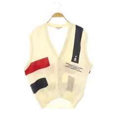 マンシングウェア MUNSINGWEAR ニットベスト Vネック M アイボリー マルチカラー /DO ■GY60のサムネイル