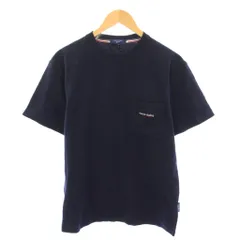 マリクレール MARIE CLAIRE Tシャツ 半袖 クルーネック ロゴ ワンポイント ストレッチ M 紺 ネイビー /BB ■ECC001のサムネイル