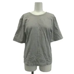 シェリエ CHERIE カットソー Tシャツ F グレー 無地 ラウンドネック 半袖 ベルト装飾 /GR ■ECD001のサムネイル