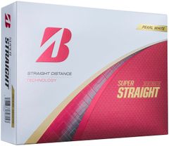 BRIDGESTONE SUPER STRAIGHT Golf Balls, 2025 Model, 12-Pack, Pearl White, T5GX