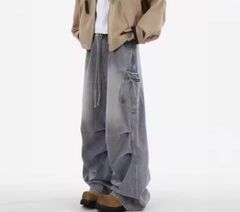 xu balloon pants デニムパンツ ダメージデニム y2k - メルカリ