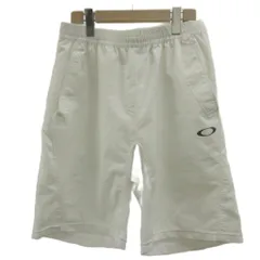 オークリー OAKLEY ハーフパンツ ショートパンツ イージー ロゴ XL 白 ホワイト /XZ ■ECE003