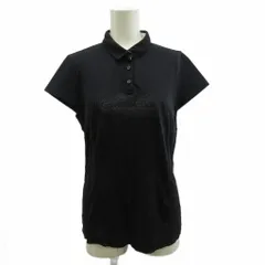 カルバンクラインゴルフ Calvin Klein golf ポロシャツ L 黒 ブラック ポロシャツ襟 半袖 ロゴデザイン /SH ■ECB003のサムネイル