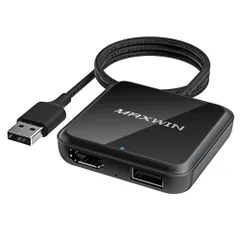 MAXWIN ワイヤレス CarPlay AndroidAuto アダプター HDMI入力アダプター 有線CarPlay/AndroidAutoをワイヤレス化 HDMI USB 変換 車載 ディスプレイオーディオ対応 DA-HD01A(沖縄・ 4f6d6b58