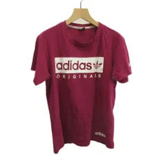 アディダス adidas Tシャツ カットソー 半袖 クルーネック ロゴ プリント L 紫 パープル /XZ ■ECB001