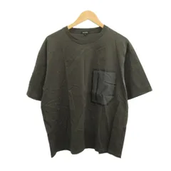 プラステ PLST Tシャツ XL 緑 カーキ 半袖 ラウンドネック ジッパーポケット /YU ■ECC003のサムネイル