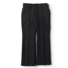 □美品 サンローランパリ SAINT LAUENT PARIS ウール ワイドパンツ スラックス 50 ブラック メンズ 正規品 6-YD060のサムネイル