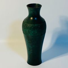 讃岐漆芸 花瓶 蒟醤塗 隆之作 アンティーク インテリア 新品未使用品