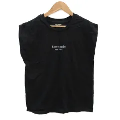 ケイトスペード KATE SPADE カットソー ノースリーブ ラウンドネック ロゴプリント 160 黒 ブラック /SY7 ■ECD001 女の子のサムネイル