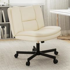 新品 あぐらチェア 座面広い 重力ロック PUレザー 静音ロッキング