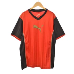 プーマ PUMA ゲームシャツ 半袖 ロゴ プリント L 赤 レッド ■GY58のサムネイル