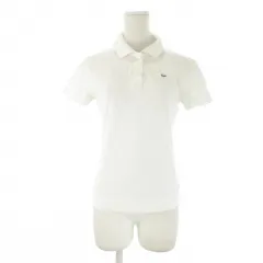 ラコステ LACOSTE ポロシャツ 40 白 ホワイト 無地 襟付き 半袖 /CK49 ■ECA002のサムネイル