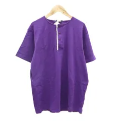 ジェイクルー J.CREW Tシャツ カットソー M 紫 パープル ヘンリーネック 半袖 /HO11 ■ECB002のサムネイル