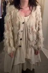 フェアリー ベージュ カーディガン 薄手