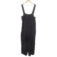 スピック&スパン Spick&Span サロペット 38 紺 ネイビー 無地 ノースリーブ ワイド クロップド丈 /AH18 ■GY60のサムネイル