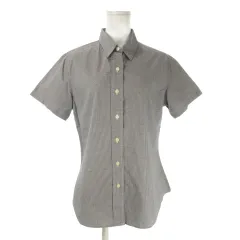 ポロジーンズ ラルフローレン POLO JEANS シャツ M 黒 ブラック 半袖 チェック柄 レギュラーカラー /AO18 ■GY60のサムネイル
