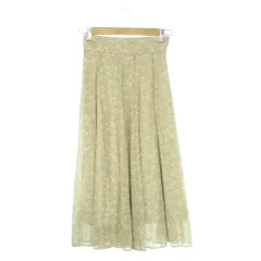 ジルバイジルスチュアート JILL by JILLSTUART スカート M ベージュ 小花柄 フレア ロング丈 /CK47 ■GY58のサムネイル