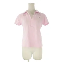 ラコステ LACOSTE ポロシャツ 鹿の子 40 ピンク Vネック 襟付き 半袖 /CK47 ■ECC001のサムネイル