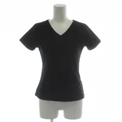 エルプラネット ELLE PLANETE Tシャツ カットソー 38 黒 ブラック Vネック 半袖 無地 /GG ■GY59のサムネイル