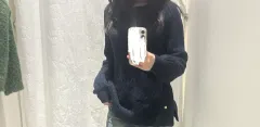 ポロ ネイビ ボートネック ニットのサムネイル