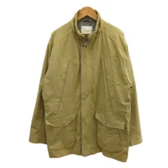 ゴールデンベア GOLDEN BEAR ジャンパー ブルゾン M ベージュ スタンドカラー 長袖 フラップポケット ジップアップ /PP ■ECA003
