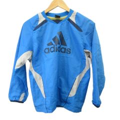 아디다스 adidas 피스테 윈드브레이커 키즈 아동복 긴소매 풀오버 로고 프린트 150 파랑 블루/XZ ■ECB001