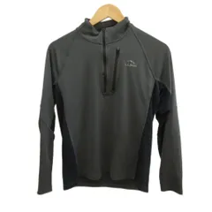 エルエルビーン L.L.BEAN カットソー トップス フリース 長袖 ハーフジップ ロゴ プリント S グレー /XZ ■ECA004のサムネイル