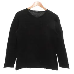 ブラックレーベルクレストブリッジ BLACK LABEL CRESTBRIDGE Vネックカットソー 2 黒 ブラック Vネック ストライプ柄 長袖 /ML ■GY60のサムネイル