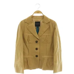 ランバン LANVIN COLLECTION テーラードジャケット レザージャケット 羊革 38 キャメル /DF ■ECD001のサムネイル