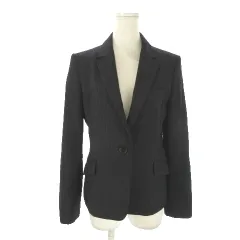 グリーンレーベルリラクシング ユナイテッドアローズ green label relaxing ジャケット 上着 40 紺 ネイビー ストライプ柄 テーラードカラー 長袖 /AO10 ■GY70のサムネイル
