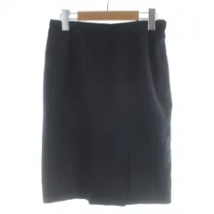 クリスチャンディオール Christian Dior スカート 11 黒 ブラック 無地 膝丈 スリット入り KP06G4400 /AP ■ECE003のサムネイル