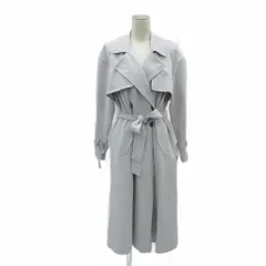 プロポーション ボディドレッシング PROPORTION BODY DRESSING トレンチコート スプリングコート ロング丈 M ライラック ベルト付き ダブルボタン /MA6 ■ECD001のサムネイル