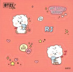 [중고] 스티커 스티커 RJ(진) 클리어 스티커 [[BT21 카페] ~MY LITTLE BUDDY~]