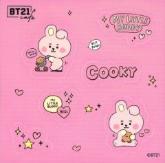 [중고] 스티커 스티커 COOKY(정국) 클리어 스티커 [[BT21 카페] ~MY LITTLE BUDDY~]