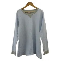 ブルックスブラザーズ BROOKS BROTHERS Tシャツ L 青 ブルー グレー 長袖 無地 クルーネック Vガゼット /KK ■ECC003のサムネイル