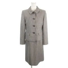 クレージュ courreges スーツ ジャケット ワンピース 総柄 9AR 黒 ブラック グレー /AH3 ■ECC001のサムネイル
