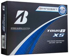 BRIDGESTONE TOUR B XS Golf Balls, 2024 Model, 12-Pack, White, Mindset S4WXJM