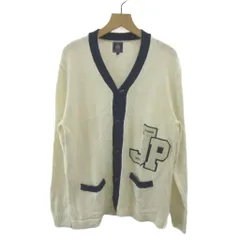 ジェイプレス J.PRESS カーディガン ニット 麻 リネン M オフホワイト Vネック ワッペン装飾 長袖 /GR ■GY58のサムネイル