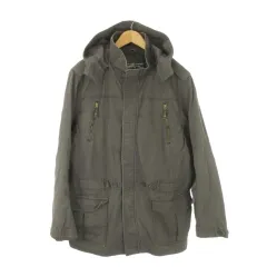 エディーバウアー EDDIE BAUER ジャケット アウトドアウエア L 緑 カーキ 長袖 フーデッド 複数ポケット /CK13 ■ECE003のサムネイル