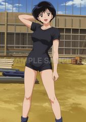 激レア】アニメセル画 職人風美女 キャラクターアート 手描き原画 希少